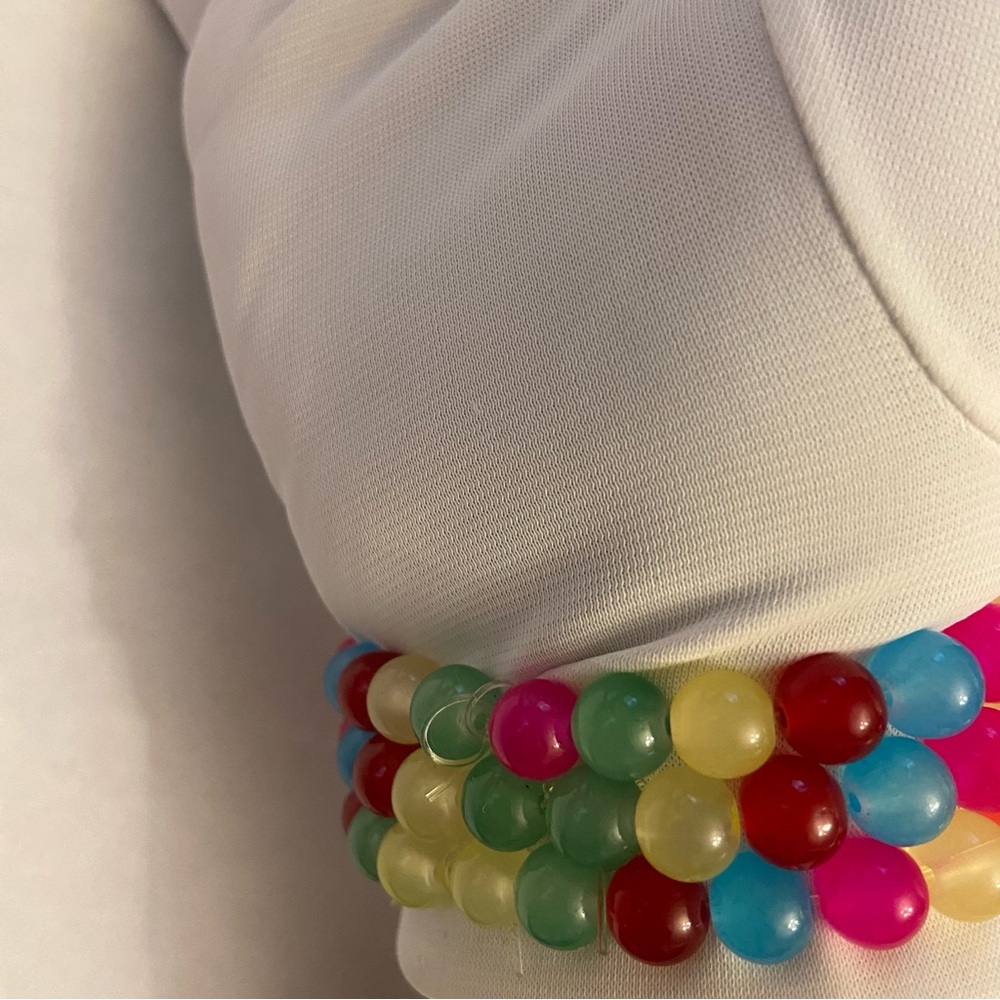 Carnival Spark Bold Multicolored Beads Bracelet Set 3. - Picture 3 of 3